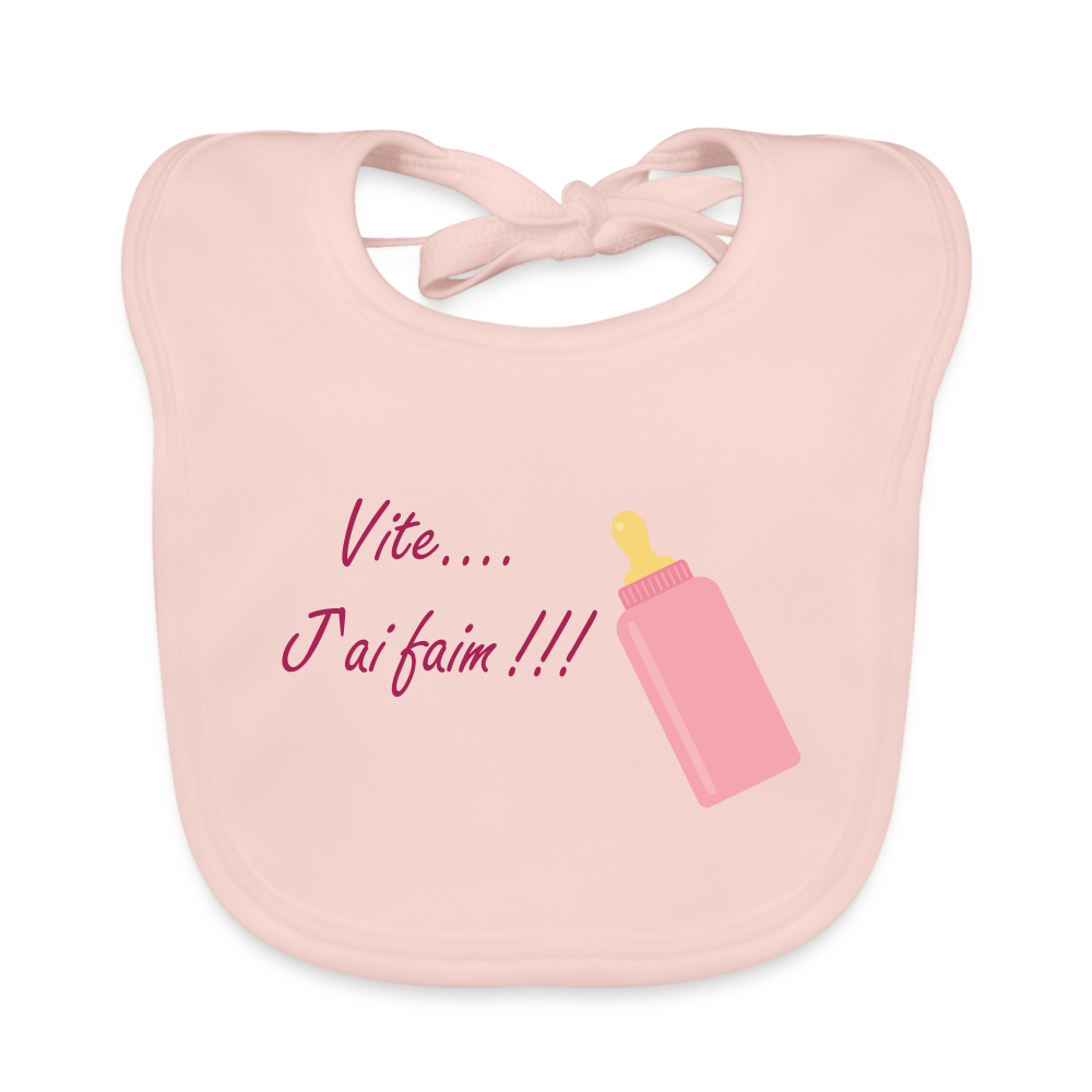 Bavoir bio Bébé - rose