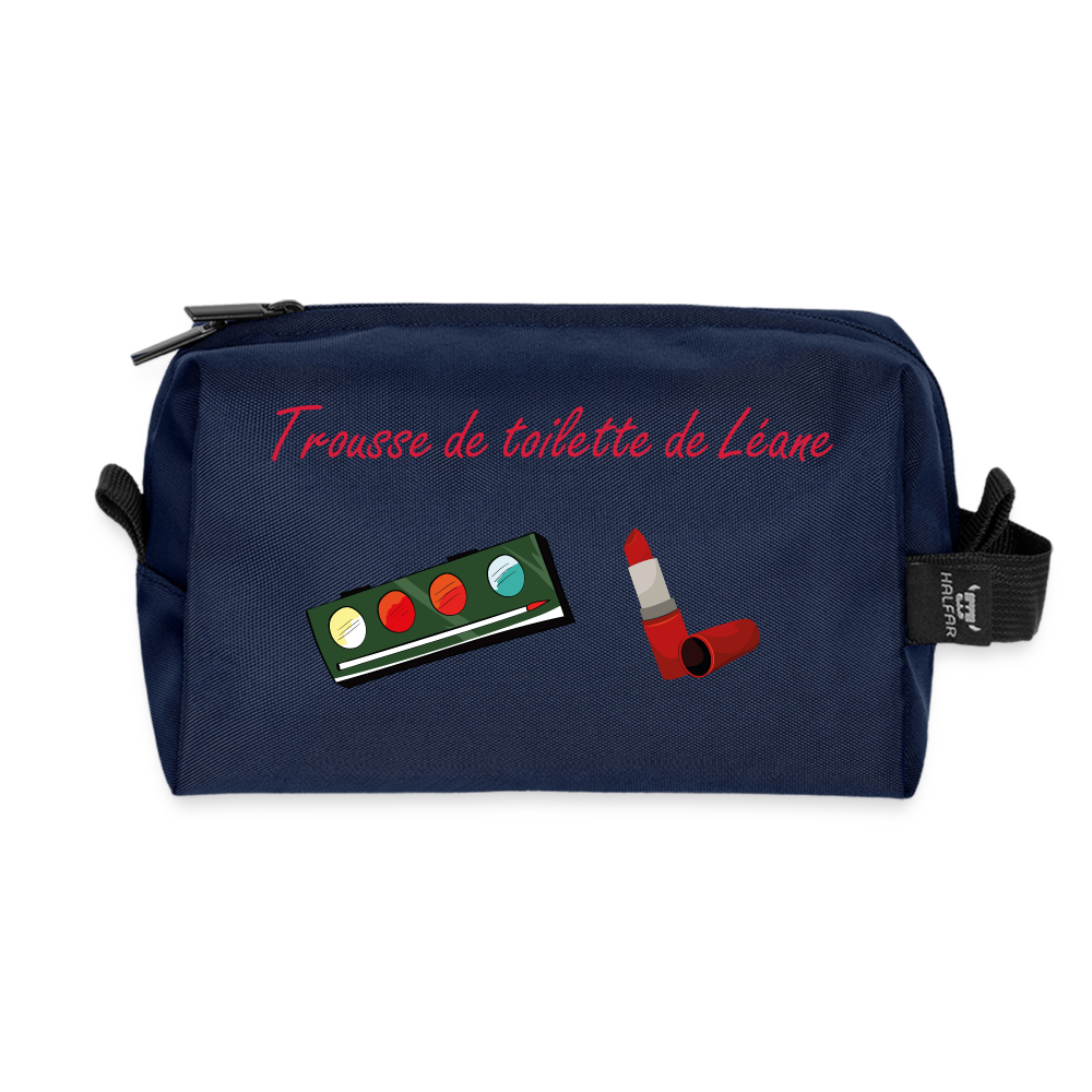 Trousse de toilette en tissu recyclé - marine
