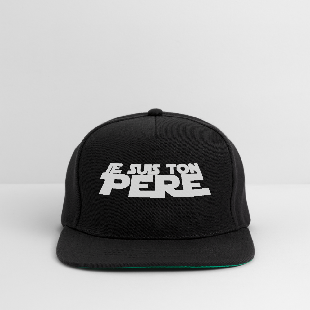 Casquette snapback - noir/noir