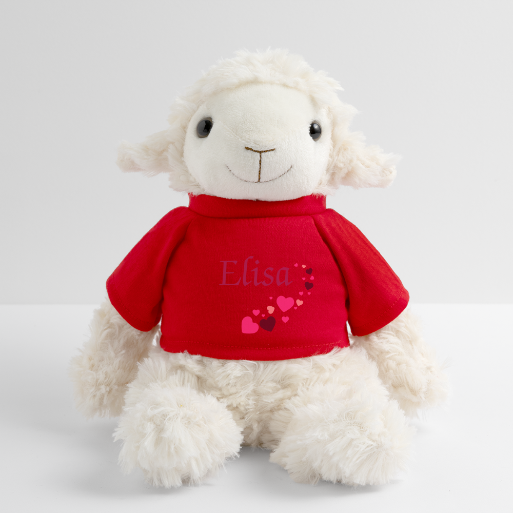 Mouton en peluche Annika MiniFeet® - rouge
