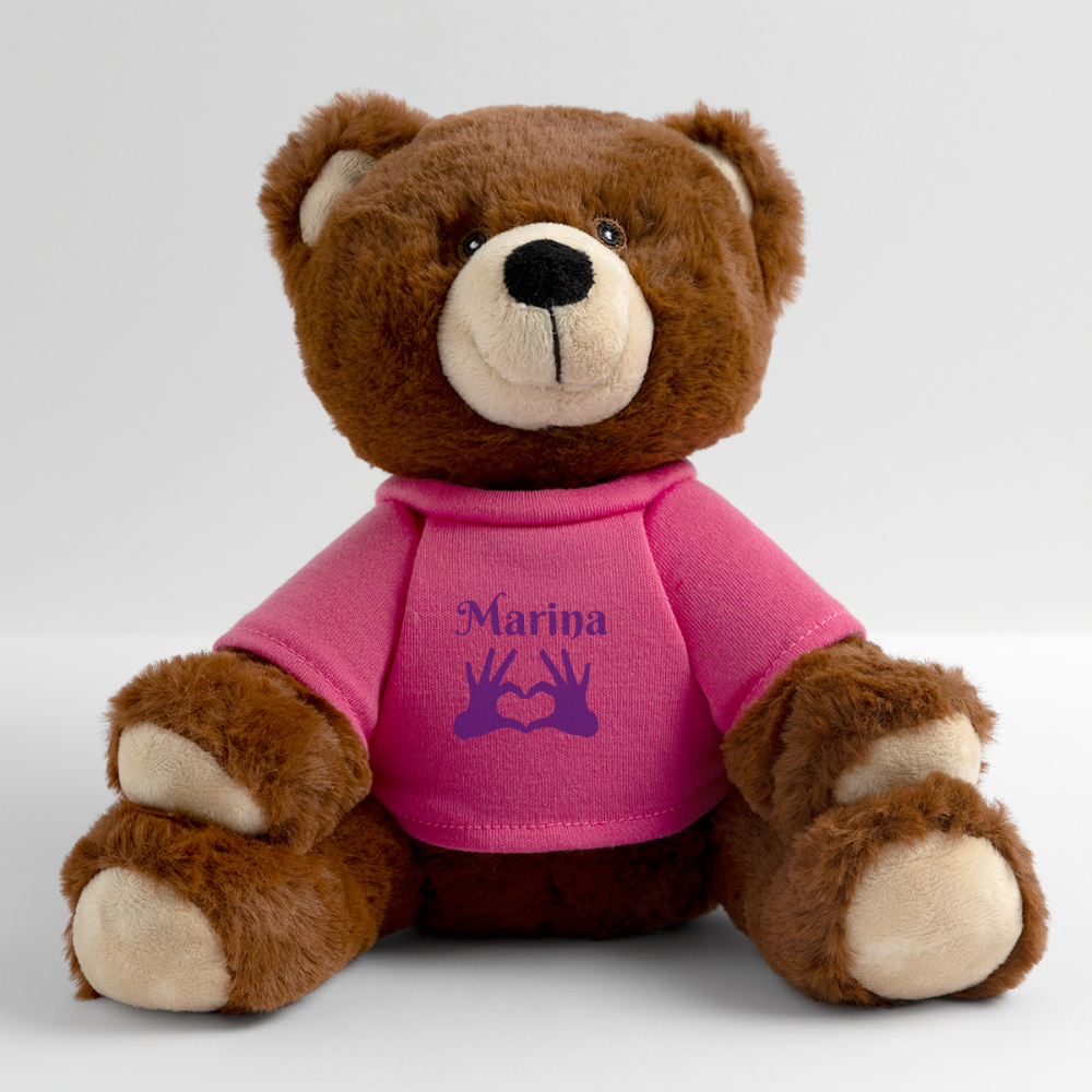 Nounours RecycelBär® marron - rose
