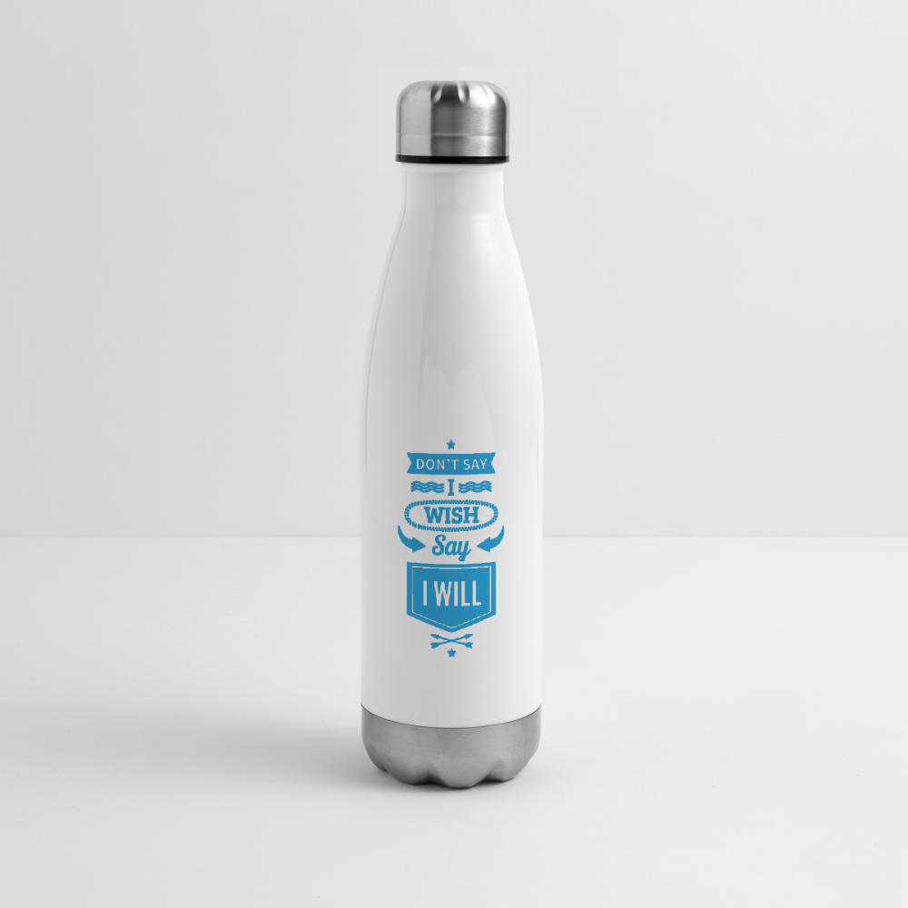 Réf020 - Bouteille isotherme - blanc