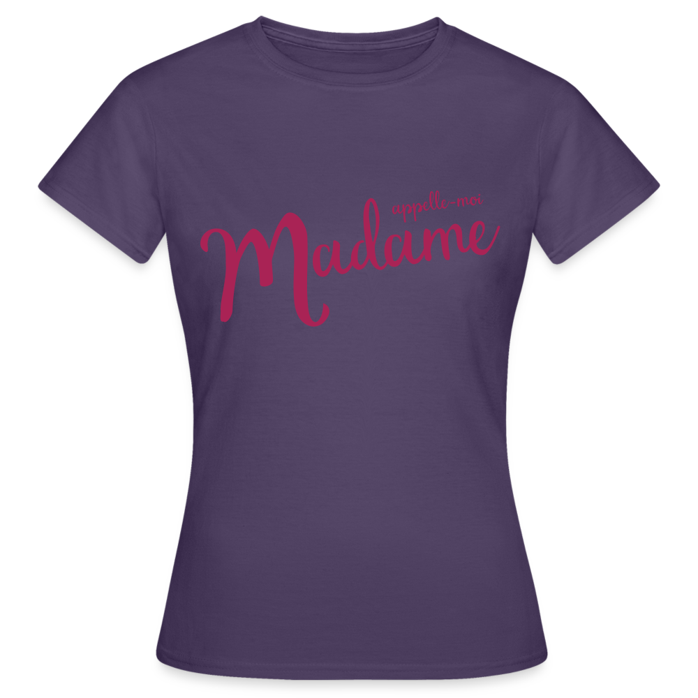 T-shirt Femme - violet foncé