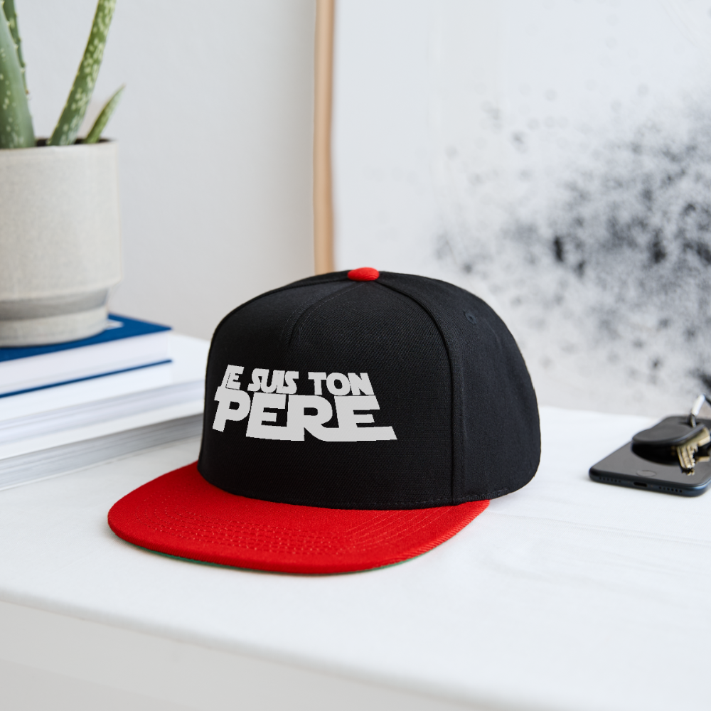Casquette snapback - noir/rouge