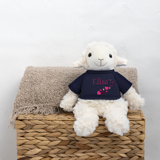 Mouton en peluche Annika MiniFeet® - bleu marine
