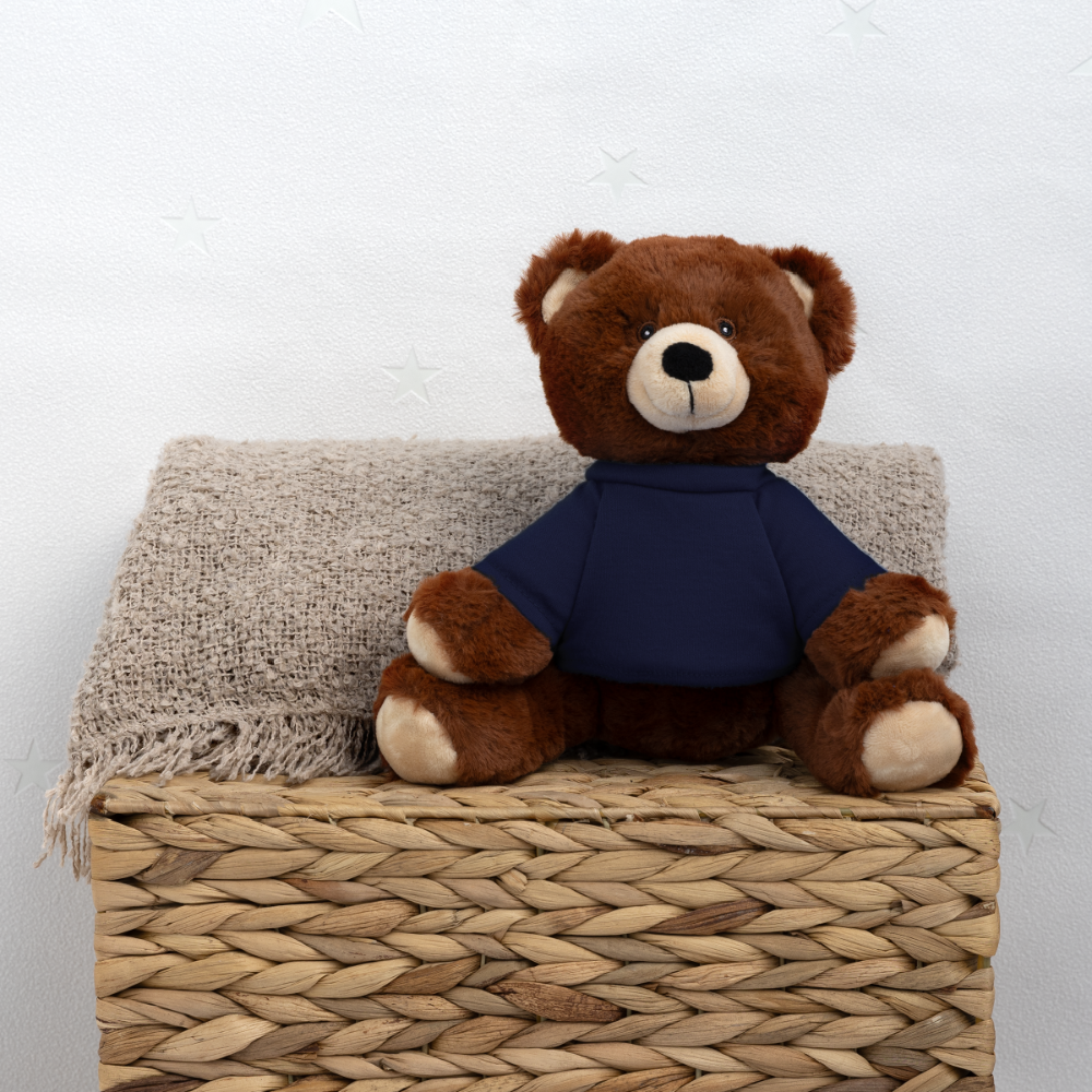 Nounours RecycelBär® marron - bleu marine