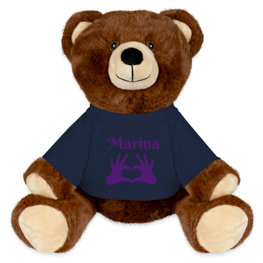 Nounours RecycelBär® marron - bleu marine