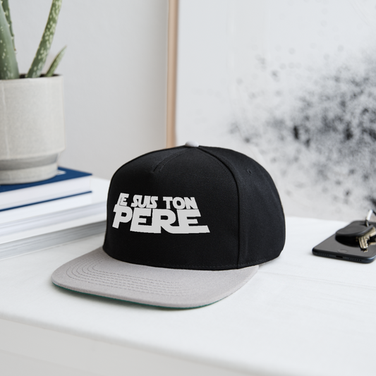 Casquette snapback - noir/gris