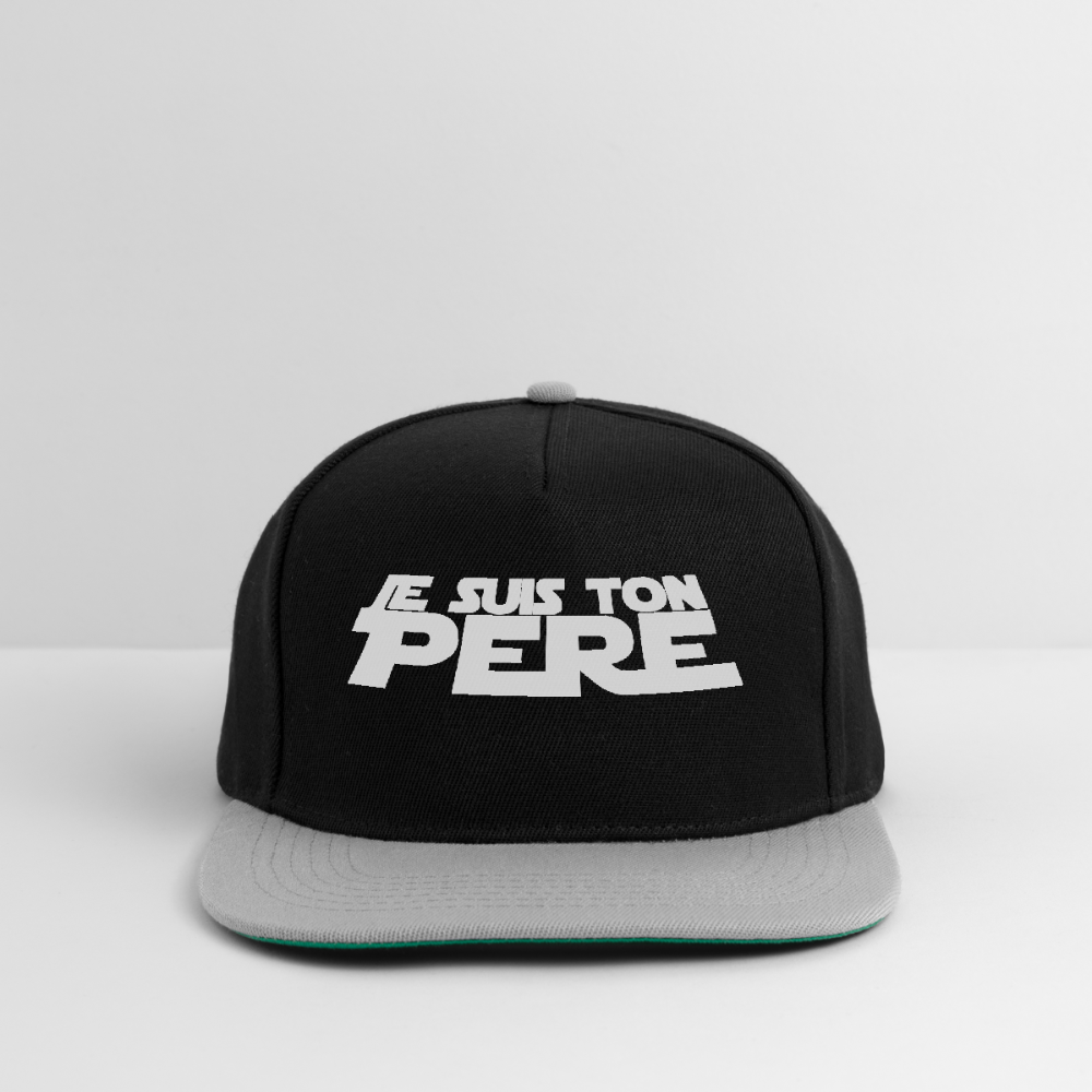Casquette snapback - noir/gris