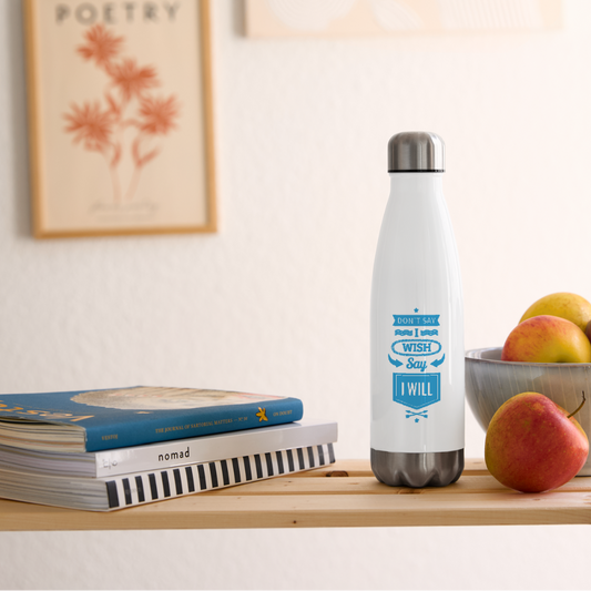 Réf020 - Bouteille isotherme - blanc