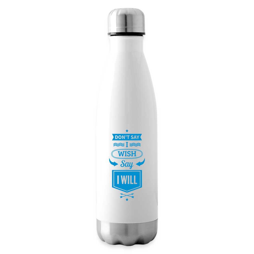 Réf020 - Bouteille isotherme - blanc