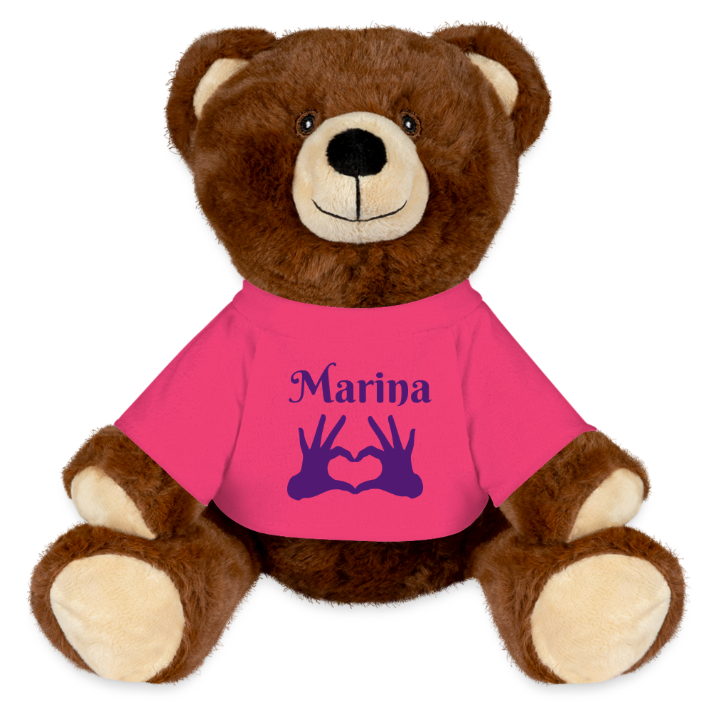 Nounours RecycelBär® marron - rose
