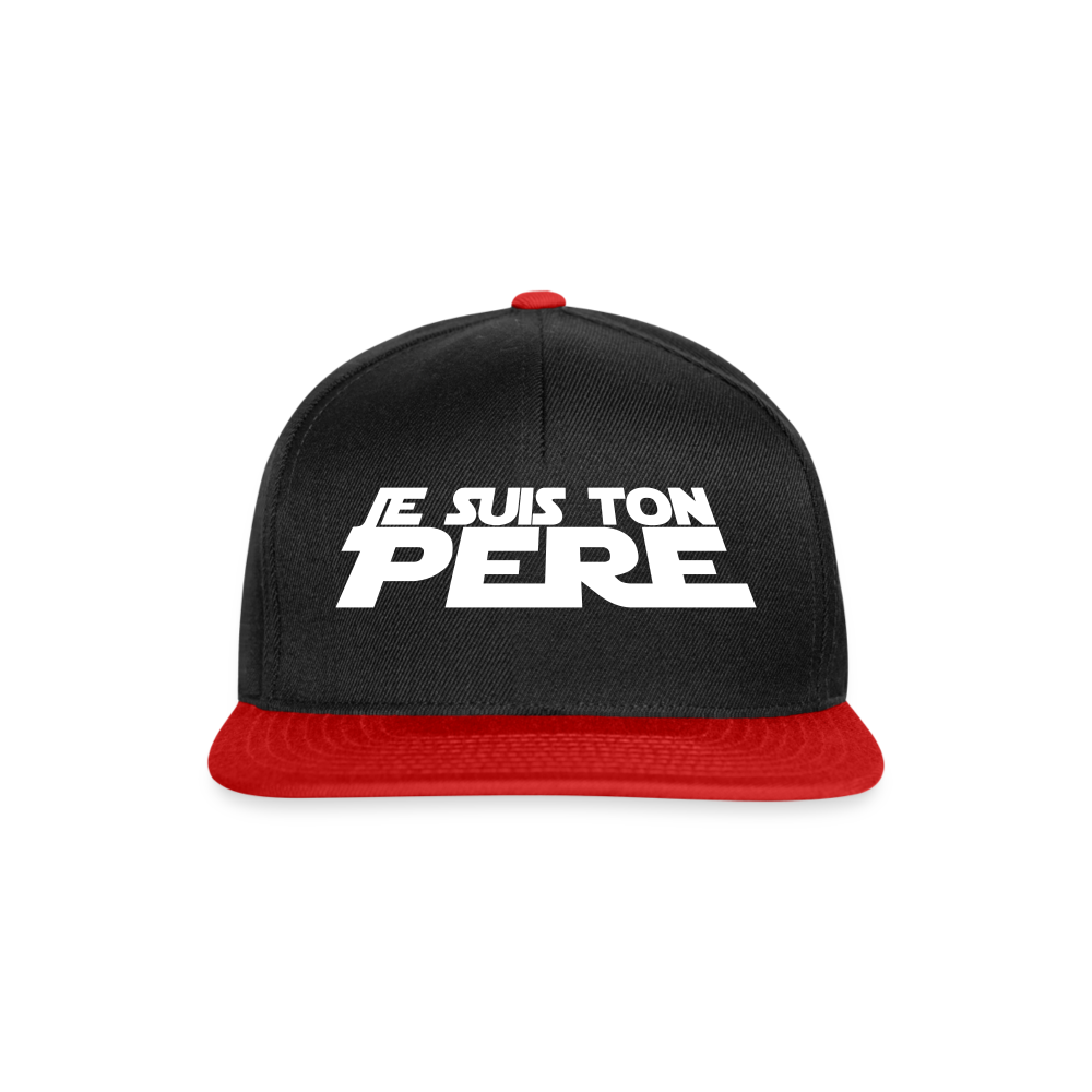 Casquette snapback - noir/rouge
