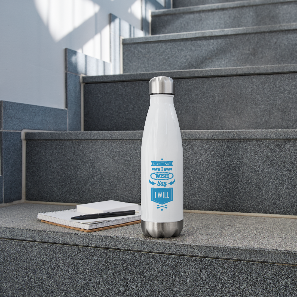 Réf020 - Bouteille isotherme - blanc