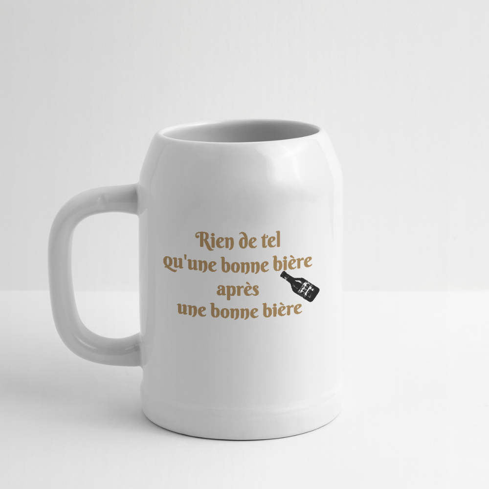 Chope en céramique - blanc
