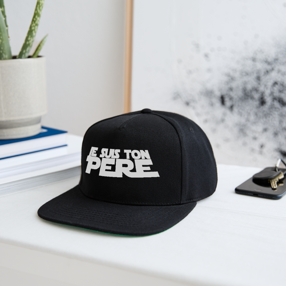 Casquette snapback - noir/noir