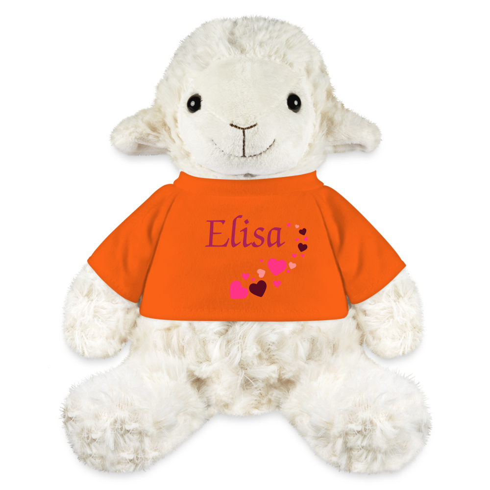 Mouton en peluche Annika MiniFeet® - orange doré