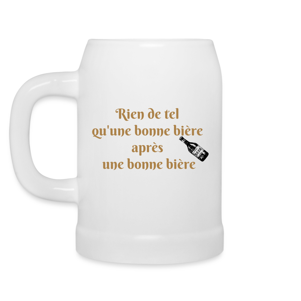 Chope en céramique - blanc