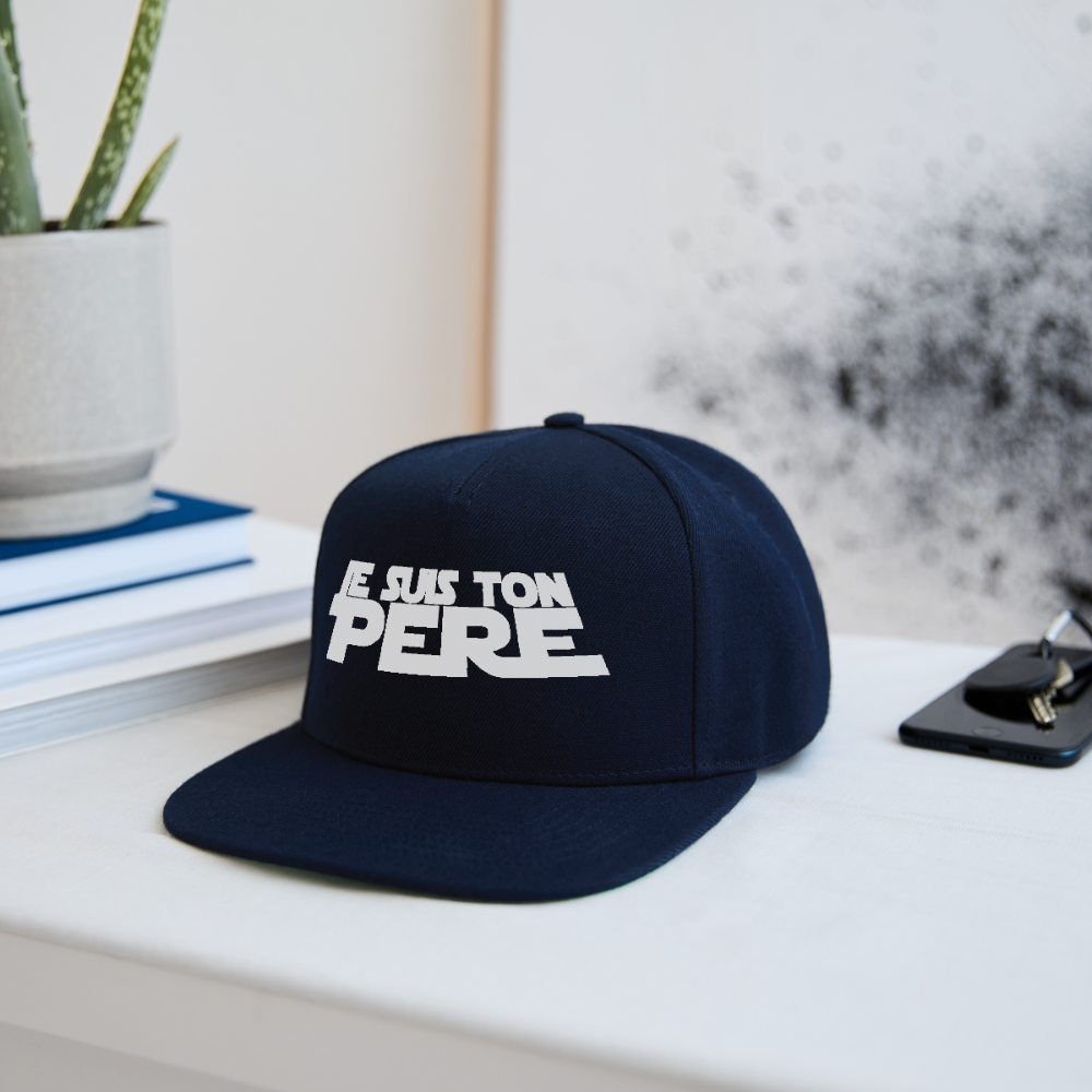 Casquette snapback - marine/marine