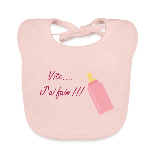 Bavoir bio Bébé - rose