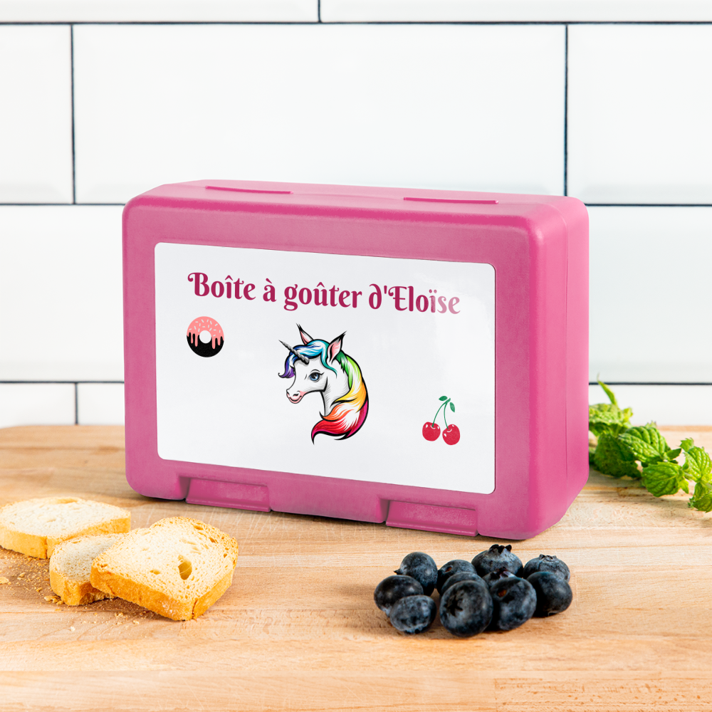 Boîte à goûter. - rose