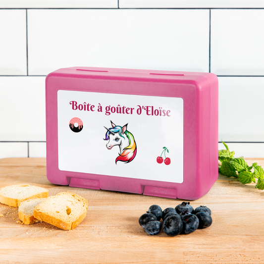 Boîte à goûter. - rose