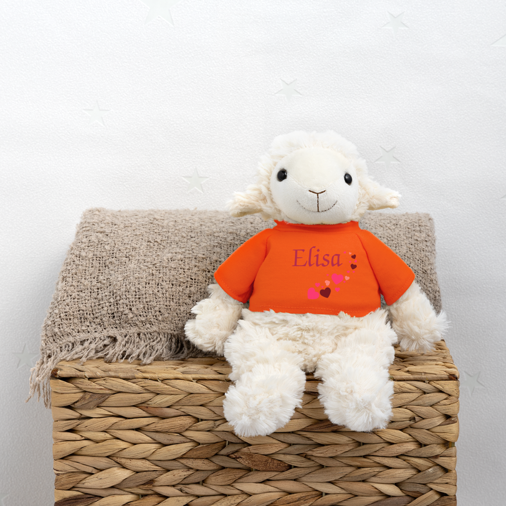 Mouton en peluche Annika MiniFeet® - orange doré