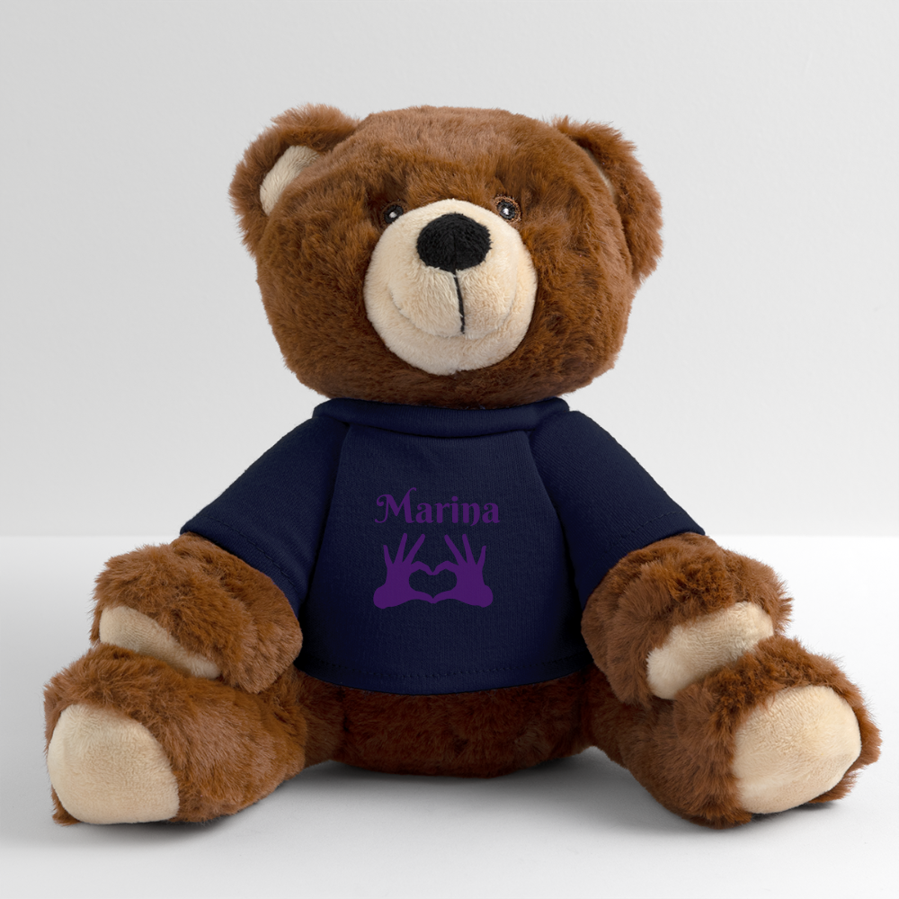 Nounours RecycelBär® marron - bleu marine