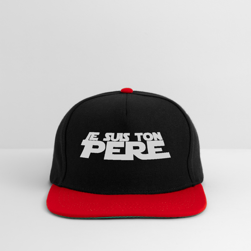 Casquette snapback - noir/rouge
