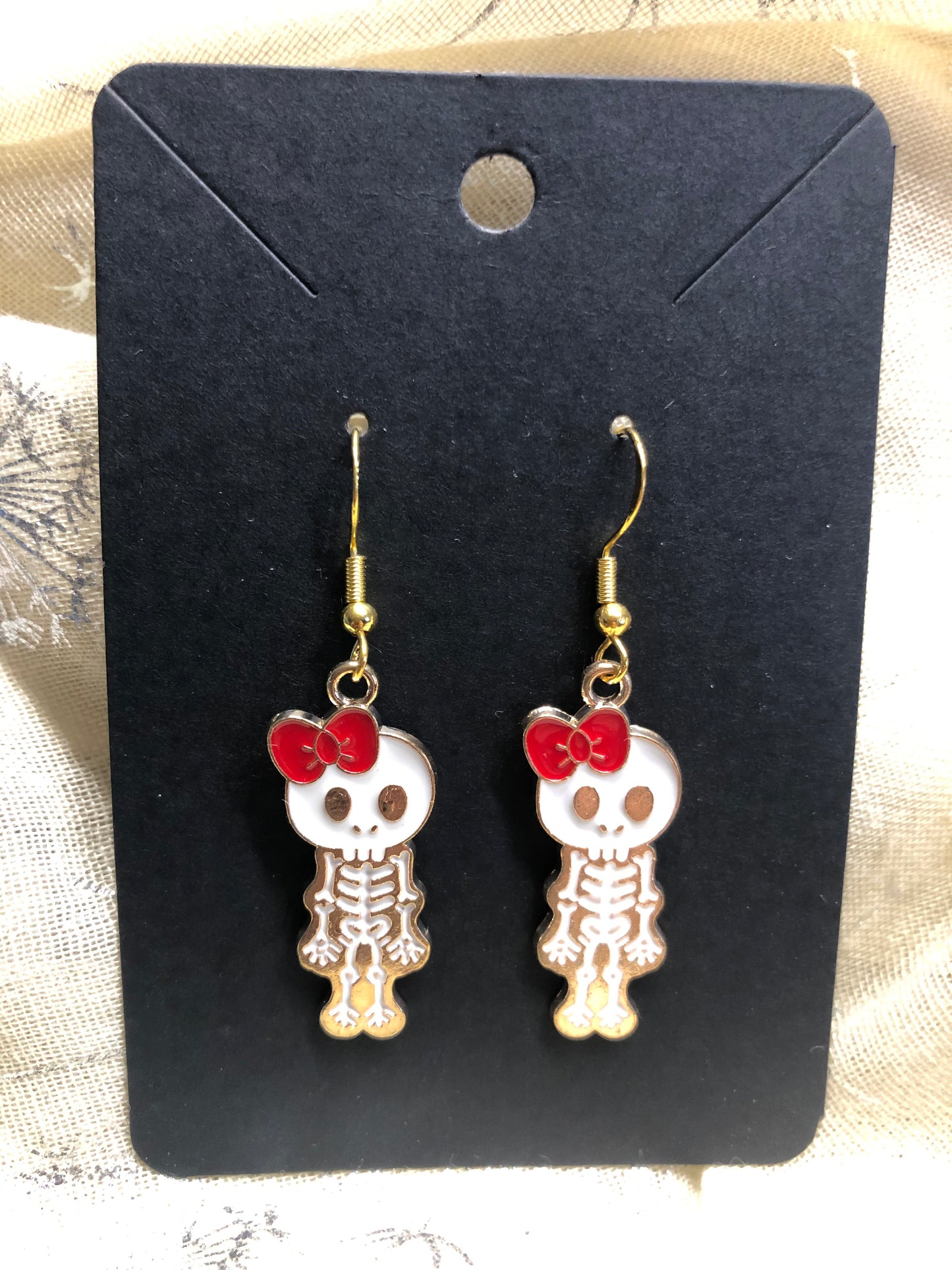 Boucles d’oreilles Squelette Femme