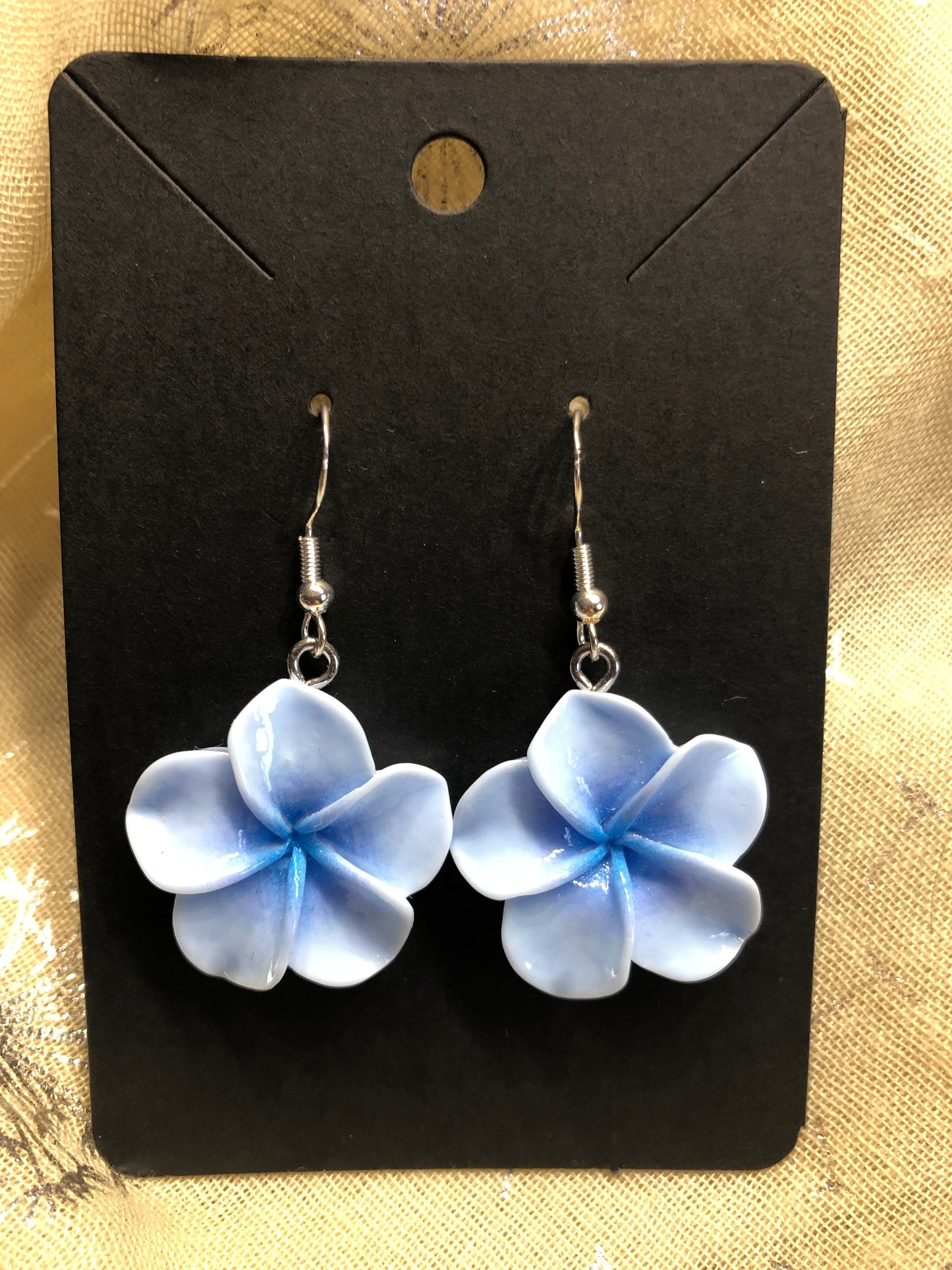Boucles d’oreilles Fleurs bleues